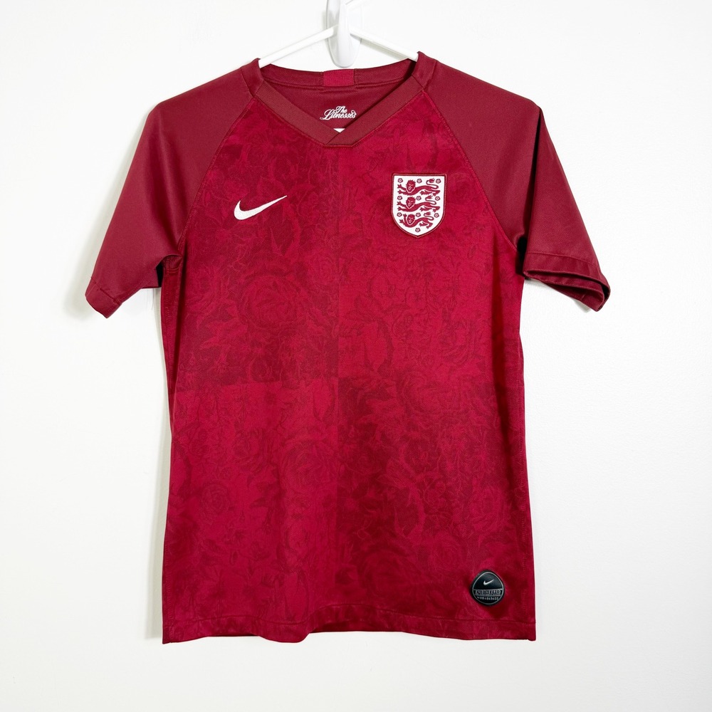 Nike England Jersey Youth XL Red Lionesses Soccer National Team AJ4391-677